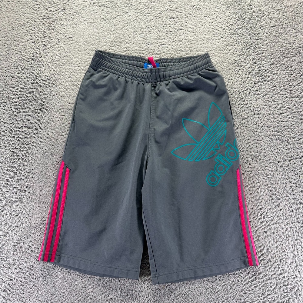 VTG Adidas Originals Shorts Mens S Gray Athletic Trefoil Performance Basketball